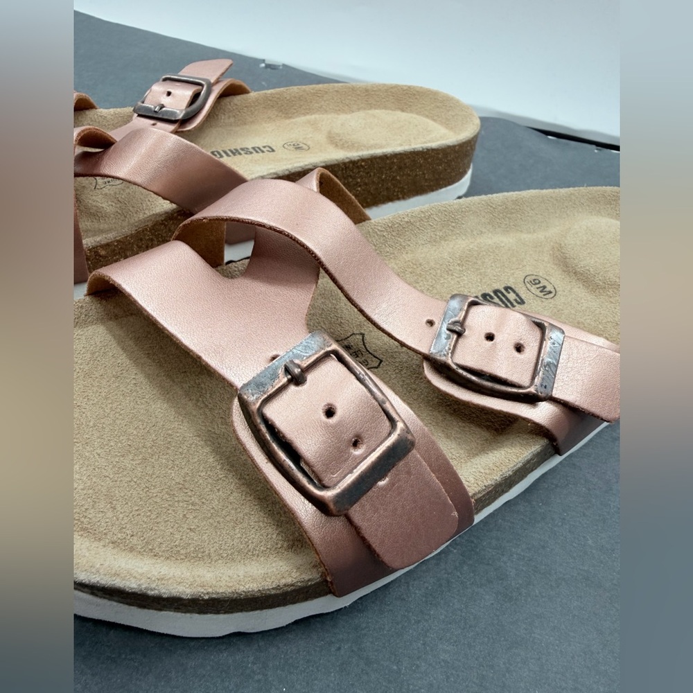 NWOT Cushionaire Liza Cork Footbed Sandals - Picture 5 of 10